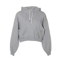 ミュウミュウ 23年 ウール×カシミヤ パーカー 36 レディース グレー