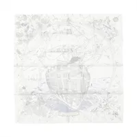 エルメス　カレ90白　フラッグシップ　新品の未使用 エルメス カレ90 HERMES FRAGSHIP エルメス フラッグシップ スカーフ