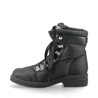 シャネル ココマーク ムートン×レザー ショートブーツ 35.5 レディース