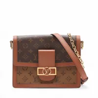 ヴィトン モノグラム リバース ドーフィーヌMM M45958 ブラウン RFID反応あり