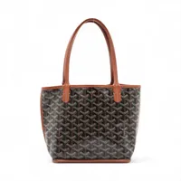 YU－K i【夏セール】様　ゴヤール　サンルイジュニア ゴヤール サンルイジュニア PVC×レザー ハンドバッグ ブラック