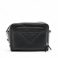 メゾンマルジェラ カレンダー レザー ショルダーバッグ ブラック