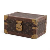 ヴィトン モノグラム トランク GI0805 ブラウン×ピンク ジュエリー