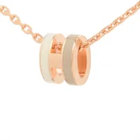 新品未使用 エルメス ミニポップH ネックレス ローズ HERMES エルメス H型 チェーン ネックレス 