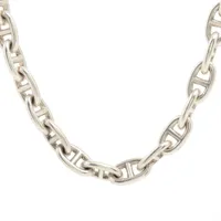 エルメス シェーヌダンクルMM ネックレス 38コマ 925 93.8g シルバー