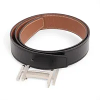 セリーヌ トリオンフ ベルト 85 レザー ブラック A2511644｜中古