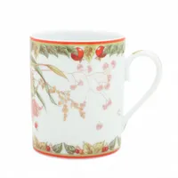 エルメス 大皿 陶器 レッド×グリーン Le jardin de pythagore
