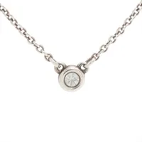 Tiffany & Co. シルバーネックレス バイザヤード Tiffany & Co バイザヤード 750 ダイヤモンド ハートネックレス