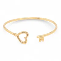 ティファニー キー ワイヤー ハート ブレスレット 750(YG) 6.0g