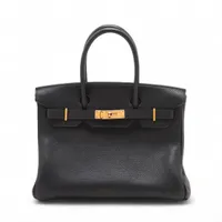 エルメス バーキン30 ルトゥルネ トゴ ブラック ゴールド金具 □H:2004年
