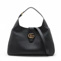 グッチ GUCCI レザー アフロディーテラージ ショルダーバッグ【中古】 グッチ アフロディーテ ラージ レザー ショルダーバッグ ブラック
