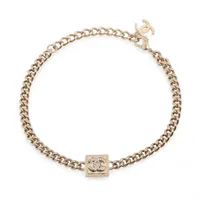 Chanel Coco Mark B23P Choker GP×Rhinestone Gold | eBay