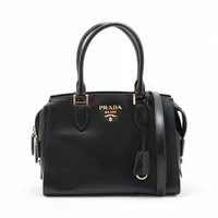 極美品】プラダ サフィアーノ ガレリア 2WAYハンドバッグ レザー