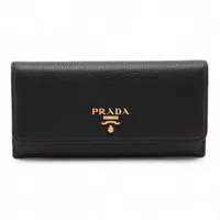 プラダ サフィアーノスマルト ロボット 1ML005 レザー 財布 ブラック