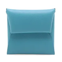 エルメス バスティア ヴォーマダム コインケース ブルーアズテック