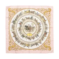 エルメス ポワントゥ LA FEMME AU CARRE スカーフ シルク A3035597