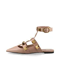 ボッテガヴェネタ レザー フラットパンプス 37 レディース イエロー