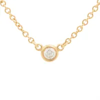 ティファニー バイザヤード 1P ダイヤ ネックレス 750(YG) 1.9g 直径約