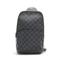 ヴィトン ダミエグラフィット アヴェニュースリングバッグ N41719 ブラック RFID反応あり