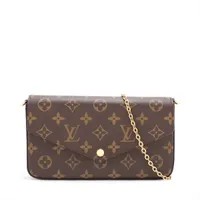 ヴィトン モノグラム ポシェットフェリシー M61276 ブラウン RFID反応あり