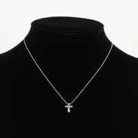 ティファニー スモールクロス ネックレス Pt950 3.9g A4137083｜中古