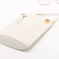 ロエベ ダイスポケット レザー ショルダーバッグ ホワイト A4137934