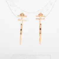 ティファニー Tワイヤー フープ ピアス 750(PG) 7.3g A4138120｜中古