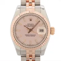 ロレックス デイトジャスト 179171 PG×SS PG×SS AT ピンク文字盤