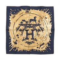 エルメス カレ45 ハンカチ シルク ボルドー スカーフ ジッパー柄