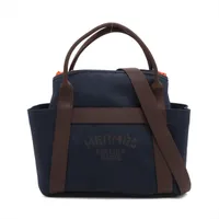 エルメス サックドパンサージュグルーム キャンバス ネイビー シルバー金具 K:2025年