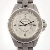 シャネル プルミエールM SS×革 QZ 黒文字盤 NP036528｜中古ブランド品