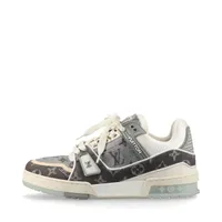 Louis Vuitton LV Trainer Line 24 years Denim & leather Sneakers 4