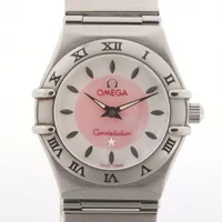 オメガ コンステレーション SS QZ ピンク文字盤 6563/875 A2505474