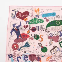 エルメス カレ90 Les Confessions 告白 スカーフ シルク HERMES - エルメス カレ90 シルク 告白 Les Confessions スカーフ