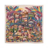 エルメス カレジェアン Les Douze Leopards 12頭のレオパード ストール