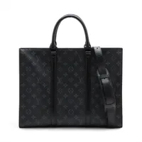 【美品 RFID】 ルイ ヴィトン モノグラム エクリプス サックプラ ルイ・ヴィトン サックプラ ホリゾンタルジップ モノグラム エクリプス