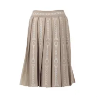 エルメス マルジェラ期 ウール スカート 36 レディース グレー