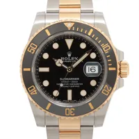 ロレックス サブマリーナーデイト 116613LN SS×YG SS×YG AT ブラック文字盤
