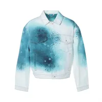 ヴィトン×NIGO 22SS コットン デニムジャケット 48 メンズ ブラック
