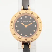 ブルガリ ディアゴノスポーツクロノグラフ CH35G 750×革 QZ アイボリー