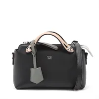 フェンディ バイザウェイミニ ムートン×レザー 2WAYハンドバッグ