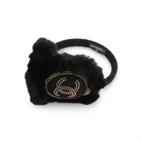 シャネル ココマーク イヤーマフ ファー ブラック×ホワイト A4207885