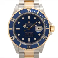 ロレックス サブマリーナーデイト 16613 SS×YG SS×YG AT ブルー文字盤