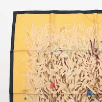 エルメス カレ90 Lapins Dans un Champ de 麦畑とウサギ スカーフ