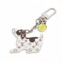 ヴィトン M60071 ポルトクレシェンヌ キーホルダー メタル ゴールド