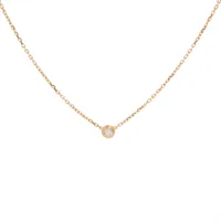 カルティエ ダムール XS ダイヤ ネックレス 750(YG) 2.2g A4023314