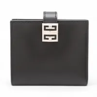 ANA13 メゾンマルジェラ 極美品 4ステッチ コンパクトウォレット Margiela メゾン マルジェラ 4ステッチ レザー コンパクト ウォレット