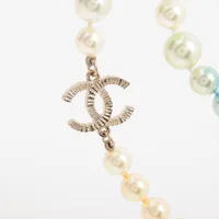 シャネル ココマーク A17P ネックレス GP×フェイクパール A4143285 