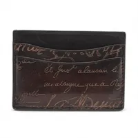 ベルルッティ カリグラフィ レザー マネークリップ ブラック A3570176