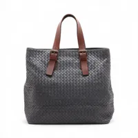 アニヤハインドマーチ スマイリー レザー トートバッグ グレー